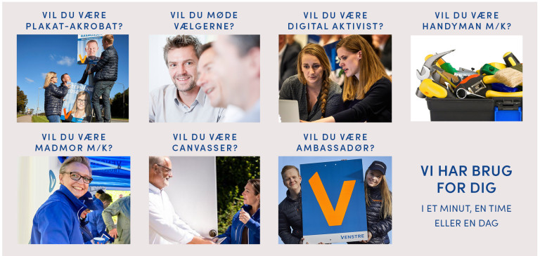 Bliv frivillig for Venstre og gør en forskel til KV21 og RV21.