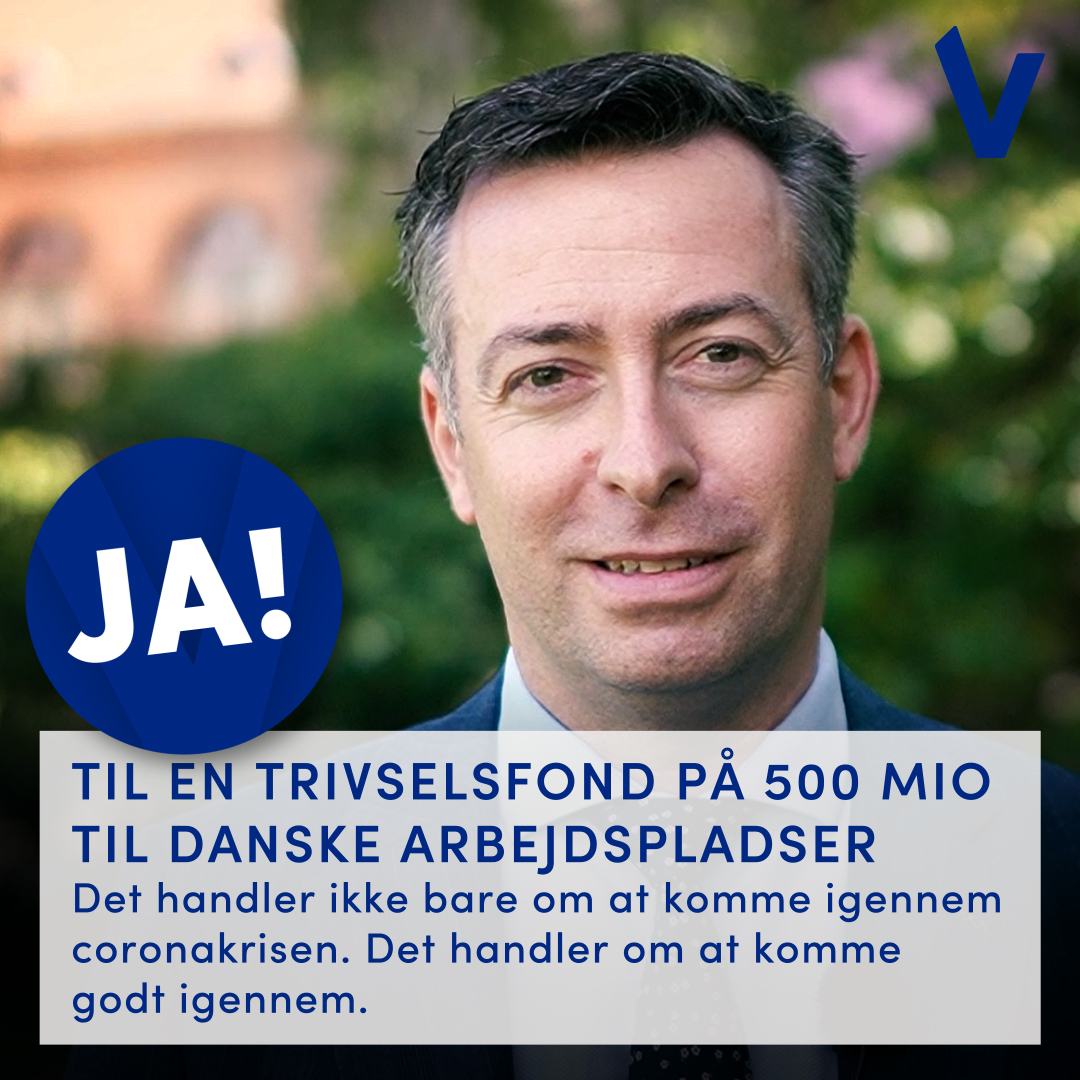 Venstre vil lave trivselsfond til arbejdspladser.